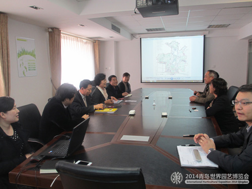 韩国花卉协会会长朴敏淑拜访青岛世园会