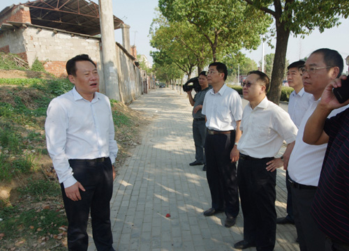 虞爱华在安庆市区和怀宁县检查文明创建工作