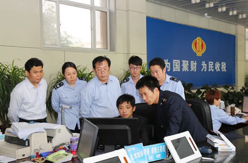 青县国地税首次联合代开增值税发票成功