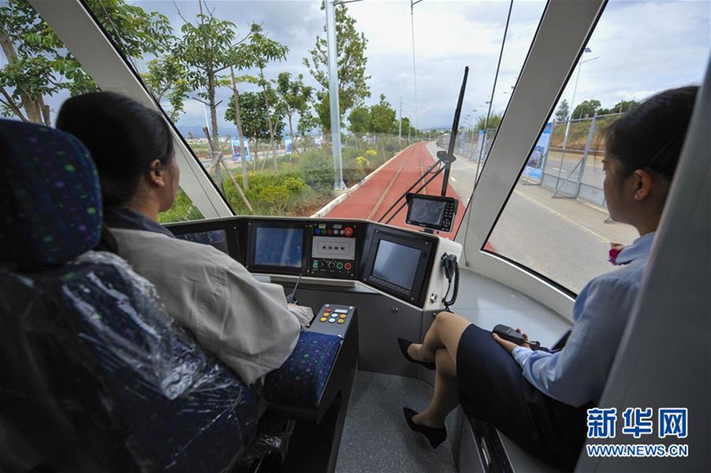 高清:云南首条城市有轨电车线路预计明年通车