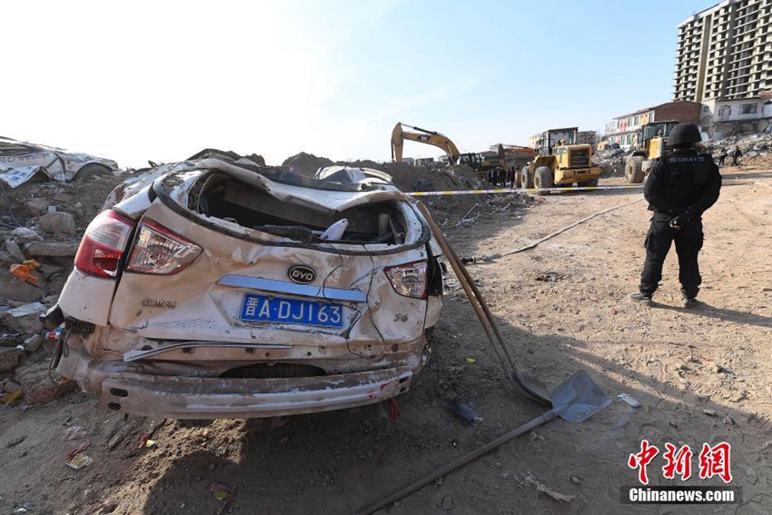 山西临汾浮山民房爆炸致9死6伤 爆炸现场一片
